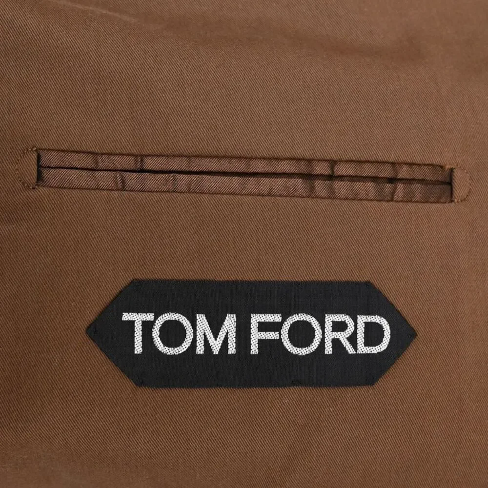 Tom Ford Suit Jacket in Brown Cotton